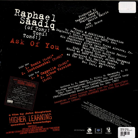 Raphael Saadiq - Ask Of You (Dallas Austin Remix)