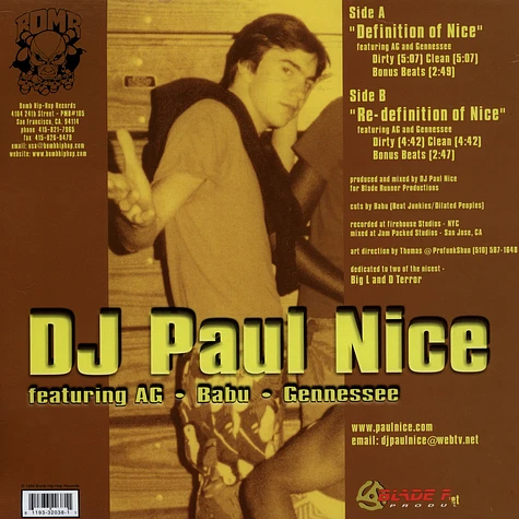 Paul Nice Featuring AG, Babu, Gennessee - Definition Of Nice