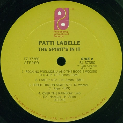 Patti LaBelle - The Spirit's In It