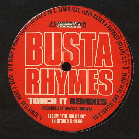 Busta Rhymes - Touch it remixes feat. Mary J.Blige, Rah Digga, Missy Elliott, Lloyd Banks, Papoose & DMX