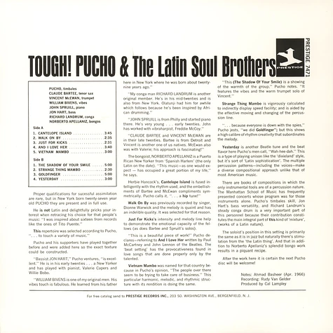 Pucho & His Latin Soul Brothers - Tough!