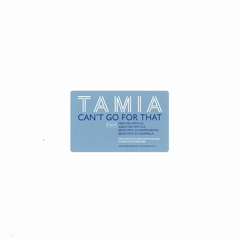 Tamia - Can't go for that