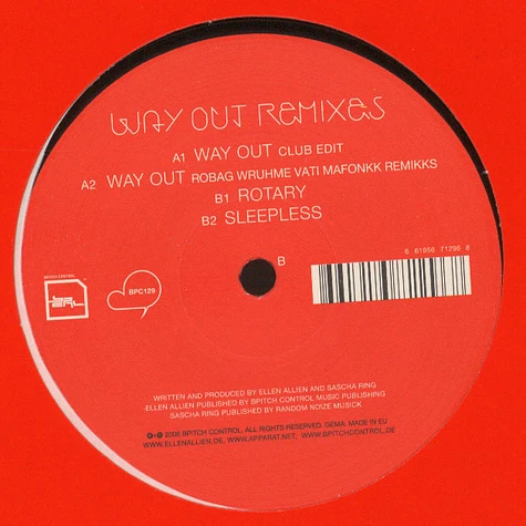 Ellen Allien & Apparat - Way out remixes