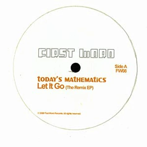 Today's Mathematics - Let it go remix EP