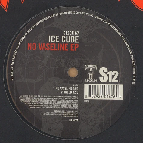 Ice Cube - No vaseline EP