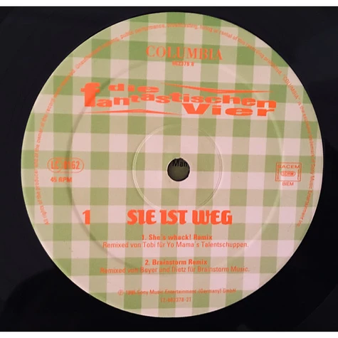 Die Fantastischen Vier - Sie Ist Weg (Remixes)