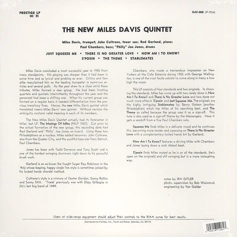 Miles Davis - The new Miles Davis Quintet