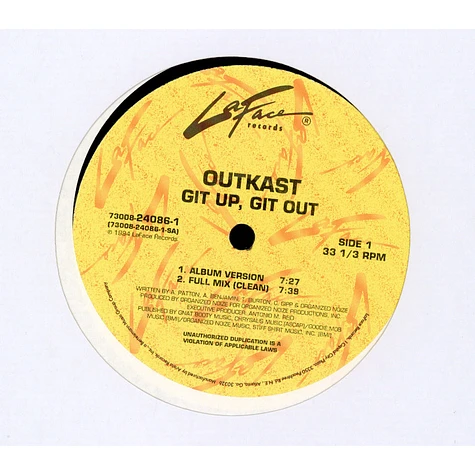 OutKast - Git Up, Git Out
