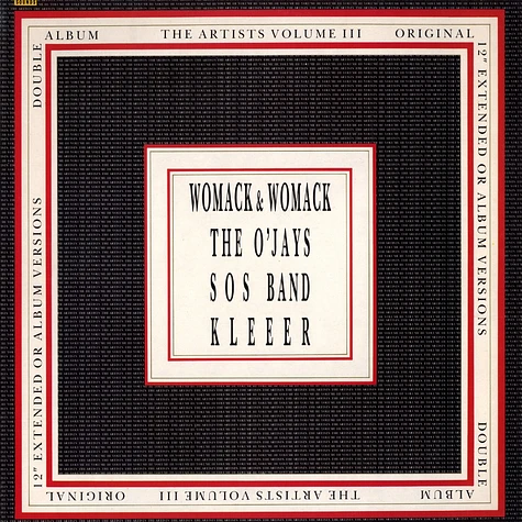 Womack & Womack / The O'Jays / SOS Band / Kleer - The artist volume III