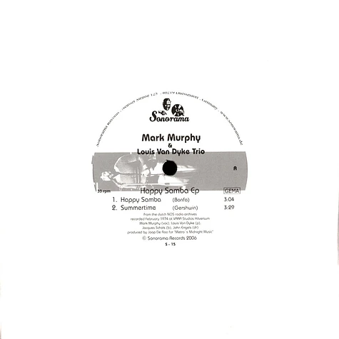 Mark Murphy & Louis Van Dyke Trio - Happy samba EP
