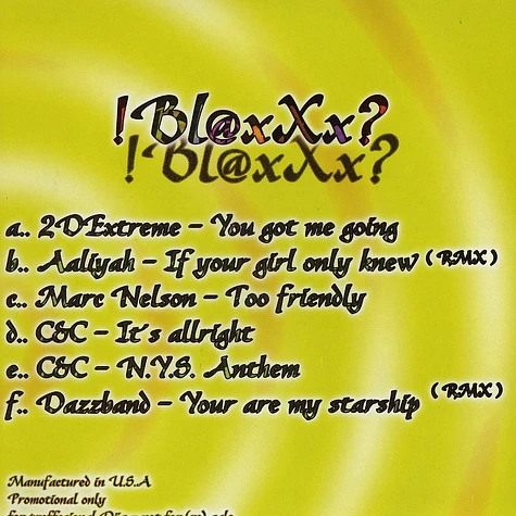Blaxxx - Blaxxx