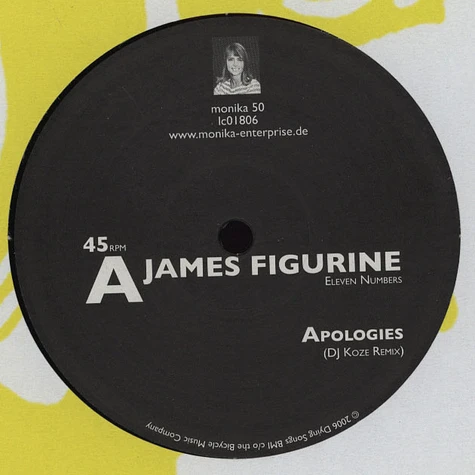 James Figurine - Apologies / 55566688833 DJ Koze / Superpitcher / Tobias Thomas Remixe