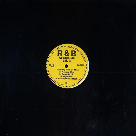 R&B Acappellas - Volume 3