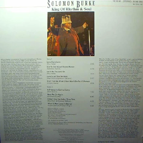 Solomon Burke - King Of Rhythm & Soul