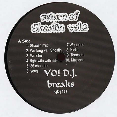 V.A. - Yo! DJs - return of Shaolin volume 2