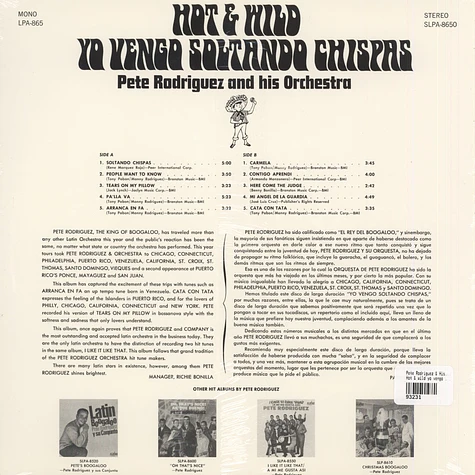 Pete Rodriguez & His Orchestra - Hot & wild yo vengo soltando chispas