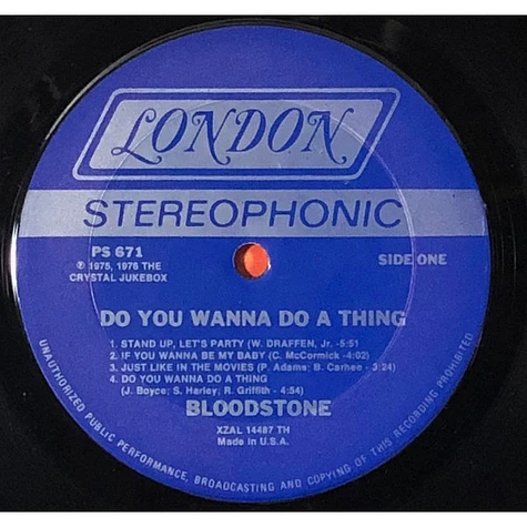 Bloodstone - Do You Wanna Do A Thing?