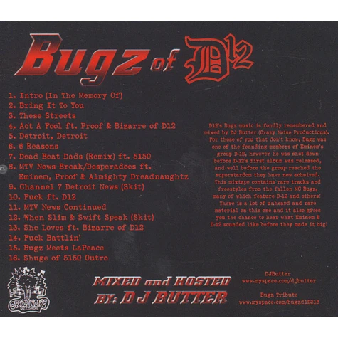 Bugz of D12 - The one man mob mixtape