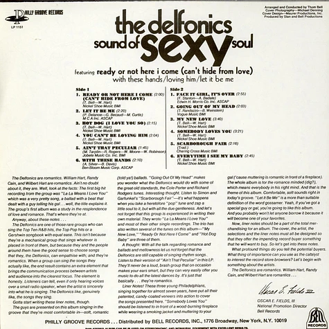 The Delfonics - Sound Of Sexy Soul