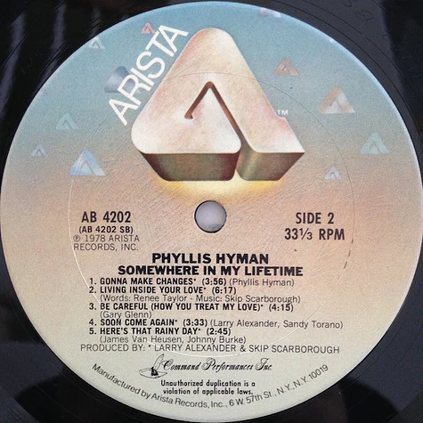 Phyllis Hyman - Somewhere In My Lifetime