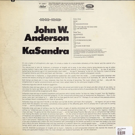 John W.Anderson - Kasandra