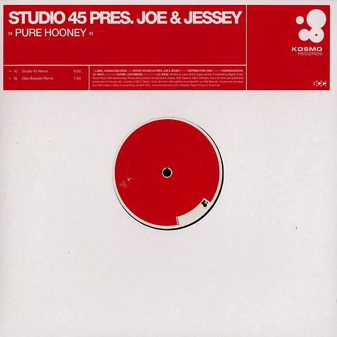 Studio 45 presents Joe & Jessey - Pure hooney