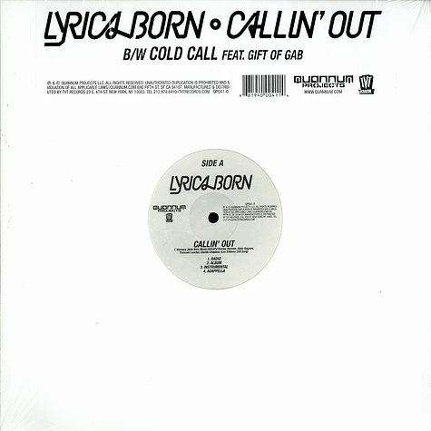 Lyrics Born - Callin' out