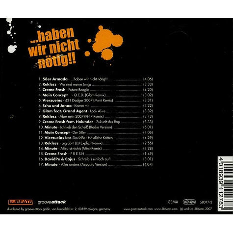 58 Beats Armada - ... haben wir nicht nötig!!