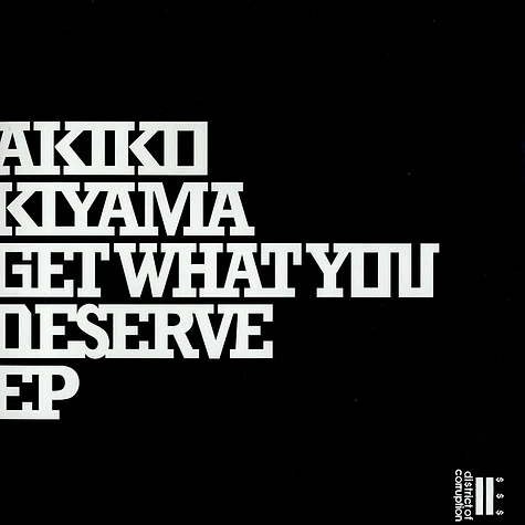 Akiko Kiyama - Get what you deserve EP