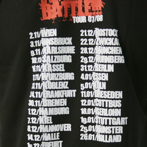 King Orgasmus One - Es gibt kein Battle tour T-Shirt