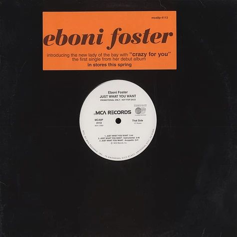 Eboni Foster - Just what you want