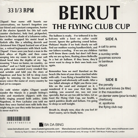 Beirut - The flying club cup