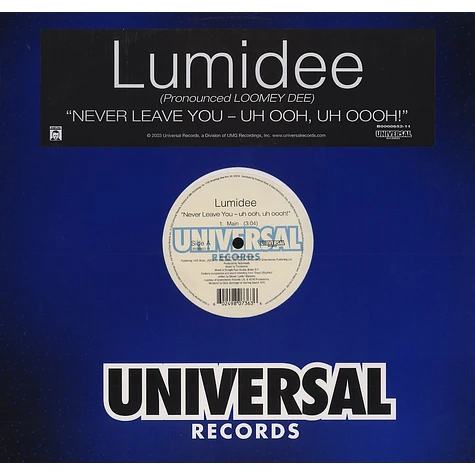 Lumidee - Never Leave You - Uh Ooh, Uh Oooh!