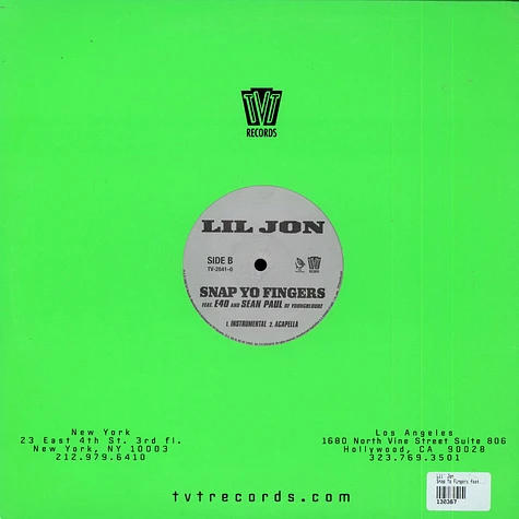 Lil' Jon Feat. E-40 And Sean Paul - Snap Yo Fingers