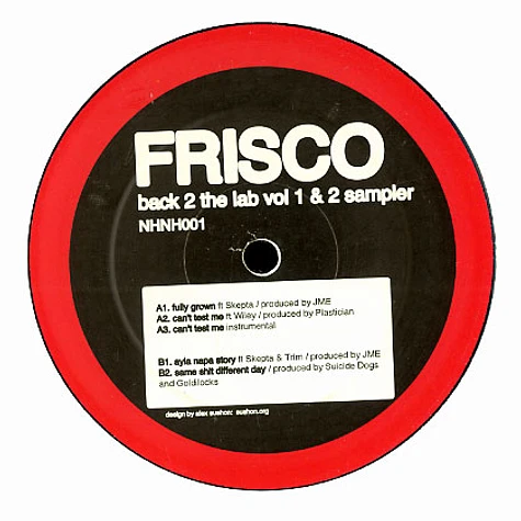 Frisco - Back 2 the lab volume 1 & 2 sampler