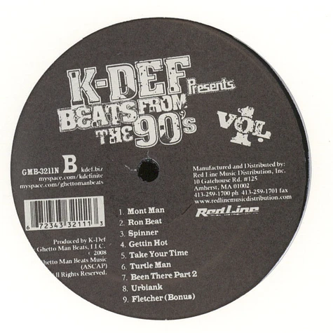 K-Def - Beats From The 90s Volume 1