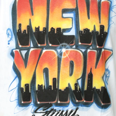 Stüssy - Air brushed New York T-Shirt