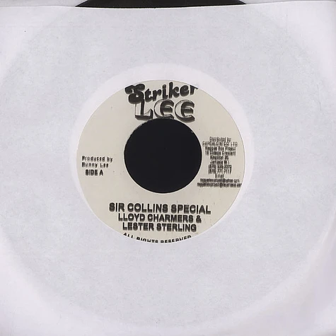 Lloyd Charmers & Lester Sterling - Sir Collins special