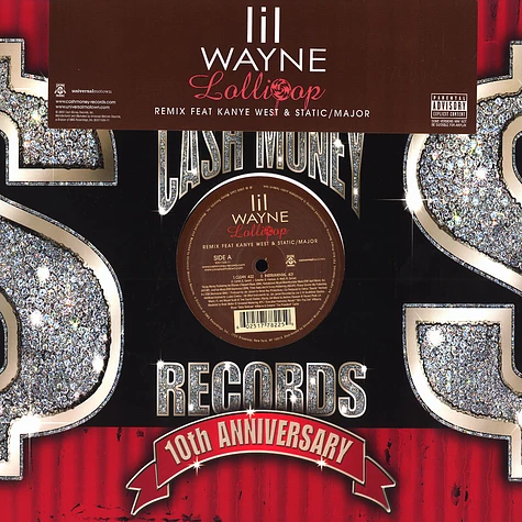 Lil Wayne - Lollipop remix feat. Kanye West & Static / Major