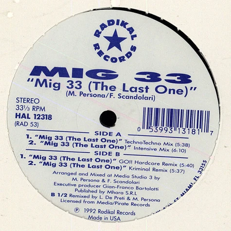 MIG 33 - Mig 33 (The Last One)