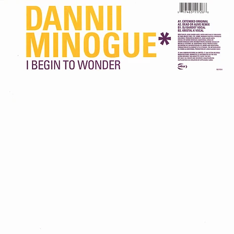 Danni Minogue - I begin to wonder