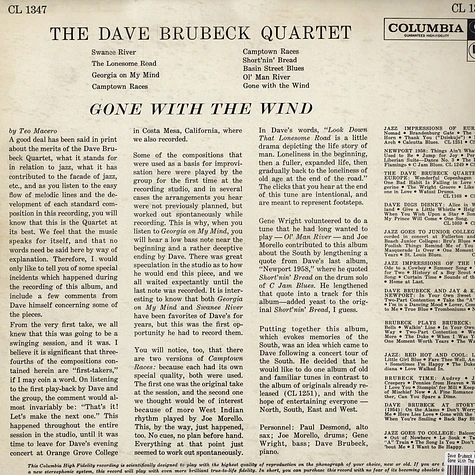 The Dave Brubeck Quartet - Gone With The Wind