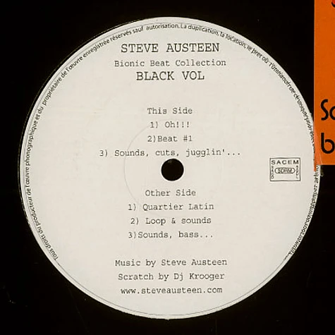 Steve Austeen - Bionic beat collection Black Volume