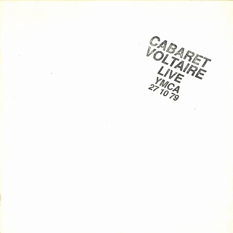 Cabaret Voltaire - Live at YMCA 27.10.79