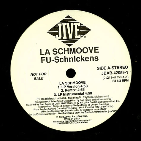 Fu-Schnickens - La schmoove