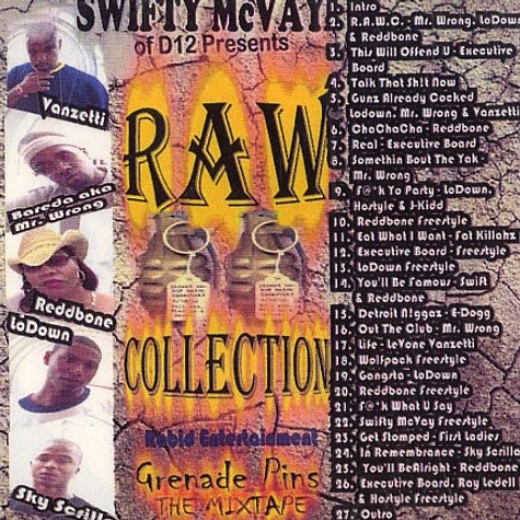 Swifty McVay of D12 presents Raw Collection - Grenade pins - the mixtape
