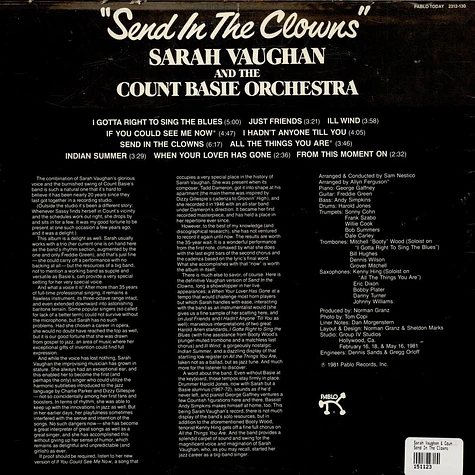 Sarah Vaughan & Count Basie Orchestra - Send In The Clowns