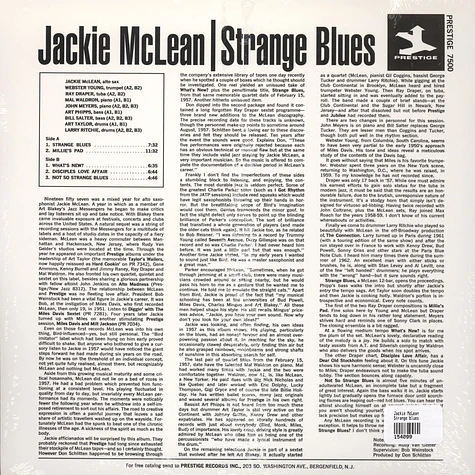 Jackie McLean - Strange blues