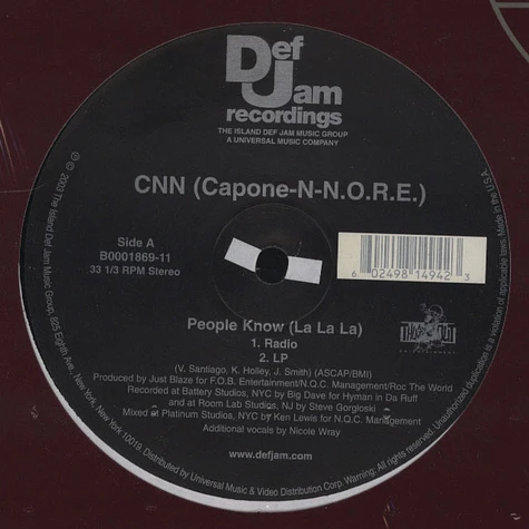Capone -N- Noreaga - People Know (La La La)