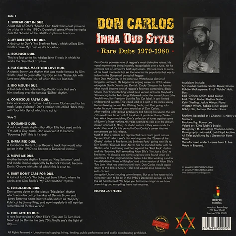 Don Carlos - Inna Dub Style: Rare Dubs